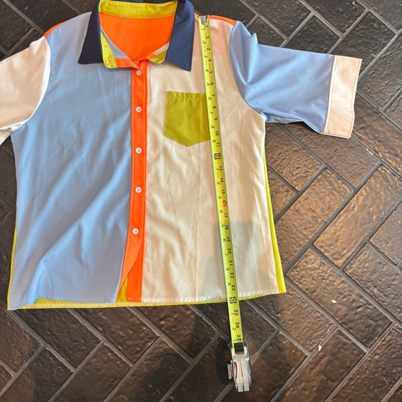Colorblock Men's/Women’s color block Shirt with Pocket. - Picture 7 of 7